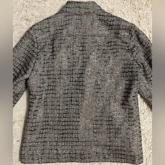 CHICO’S brown bronze long sleeve jacket 1 medium m 8 - Picture 7 of 7